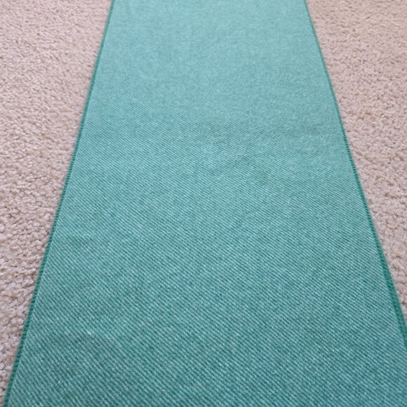 NWOT Cashmere Fringed Scarf Green Louisa Perini - Picture 7 of 8